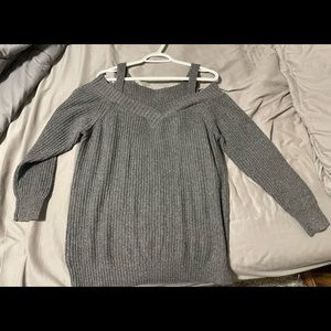 Open shoulder sweater